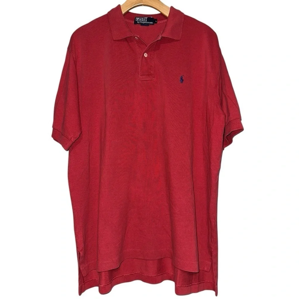 Polo Ralph Lauren Vintage Men’s Size L Brick Red Short Sleeve Polo Shirt